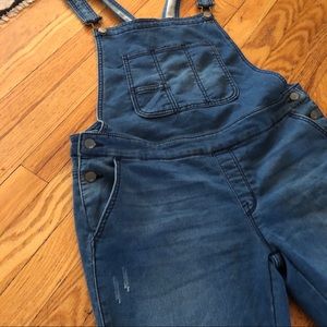 Mossimo stretchy denim overalls